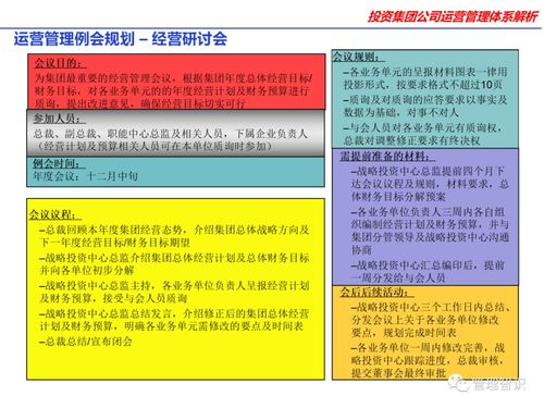 投资集团公司运营管理体系解析